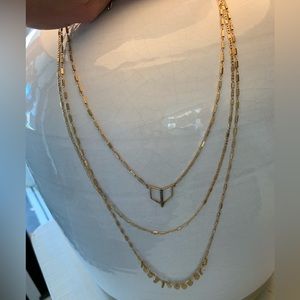 Layered dainty gold necklace by Stella & Dot